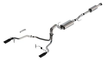 Picture of Borla F-150 2021 3-3L CC SB EC STB XL-XLT-Lariat-KR-Plnm-LTD 3-2-25 SRE Cat-Back ATAK Black CHR Tips