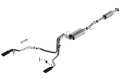Picture of Borla F-150 2021 3-3L CC SB EC STB XL-XLT-Lariat-KR-Plnm-LTD 3-2-25 SRE Cat-Back S-Type BLK CHR Tips
