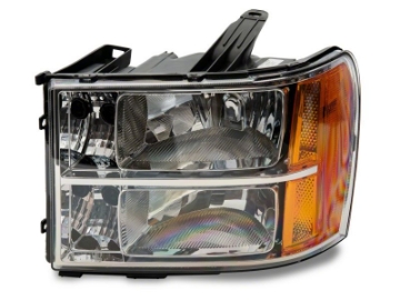 Picture of Raxiom 07-14 GMC Sierra 1500-2500 HD-3500 HD Axial OEM Rep Headlights- Chrome Housing Clear Lens