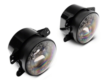 Picture of Raxiom 07-18 Jeep Wrangler JK 18-23 Jeep Wrangler JL Axial Series Nighthawk LED Fog Lights