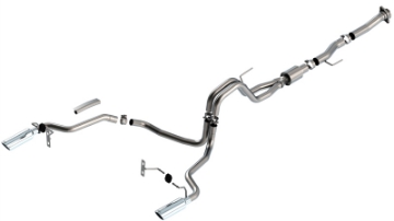 Picture of Borla F-150 2021 5-0L 2dr RC SB 122-8 WB XL-XLT 3-2-25 SRE Cat-Back ATAK Chrome Tips