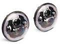 Picture of Raxiom 07-18 Jeep Wrangler JK Axial 7-In LED Headlights w- DRL Turn Signals- Blk Housing Clear