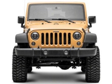 Picture of Raxiom 07-18 Jeep Wrangler JK Axial 7-In LED Headlights w- DRL Turn Signals- Blk Housing Clear