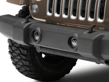 Picture of Raxiom 07-18 Jeep Wrangler JK Axial Series 4-In LED Devil Eyes Fog Lights w- Halo