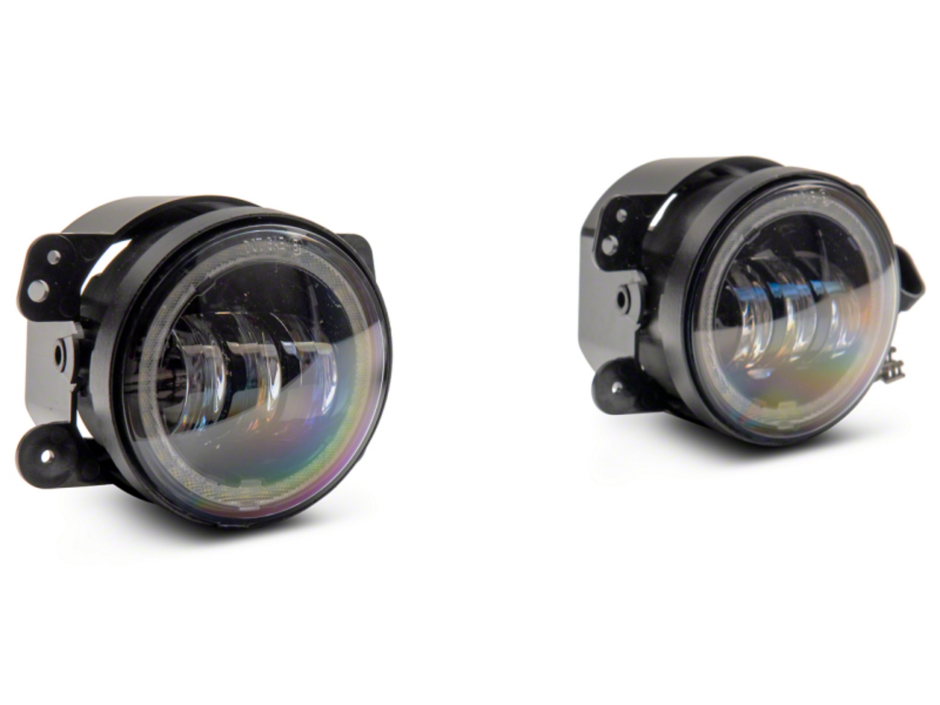 Picture of Raxiom 07-18 Jeep Wrangler JK Axial Series 4-In LED Fog Lights w- Halo
