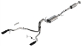 Picture of Borla F-150 2021 5-0L 4dr CC SB EC STB Lariat-KR-Pltm-LTD 3-2-25 SRE Cat-Back Touring Black CHR Tips