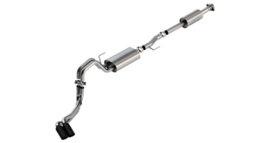 Picture of Borla F-150 2021 5-0L 4dr CC SB EC STB Lariat-KR-Pltnm-LTD 3-2-25 DSE Cat-Back Touring BLK CHR Tips