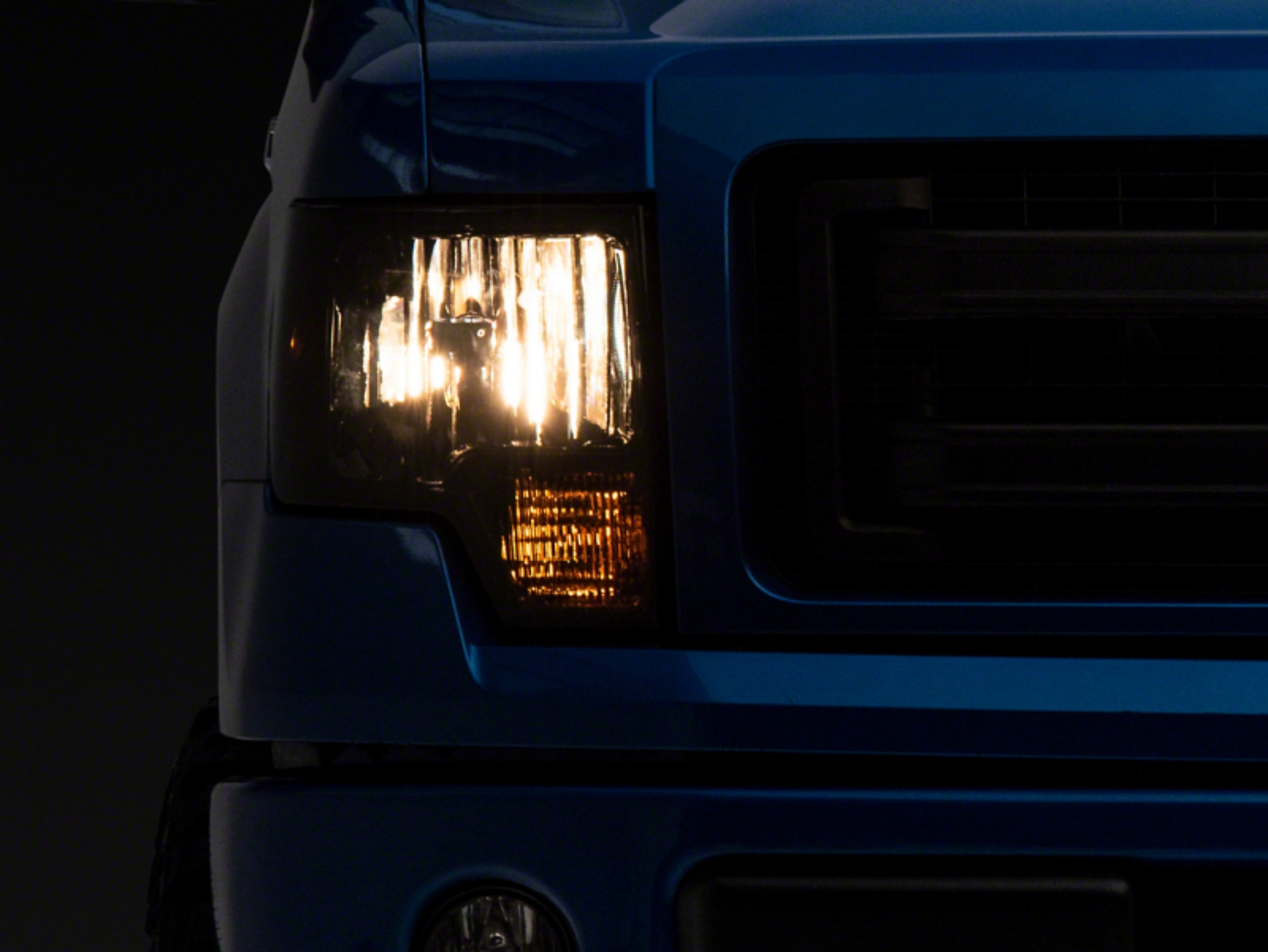 Picture of Raxiom 09-14 Ford F-150 Axial OEM Style Rep Headlights- Chrome Housing- SmokedLens