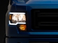Picture of Raxiom 09-14 Ford F-150 Axial Series Headlights w- LED Bar- Blk Housing Clear Lens