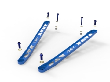 Picture of aFe CONTROL 304 Stainless Steel Front Suspension Strut Brace Blue - Toyota GR Supra A90 20-21