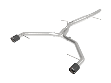 Picture of aFe 17-19 Audi A4 L4-2-0L MACH Force-Xp Stainless Steel Axle-Back Exhaust System - Carbon Tip