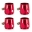 Picture of Mishimoto Aluminum -4AN Hex Finishers - Red