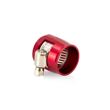 Picture of Mishimoto Aluminum -4AN Hex Finishers - Red