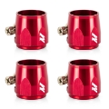 Picture of Mishimoto Aluminum -6AN Hex Finishers - Red