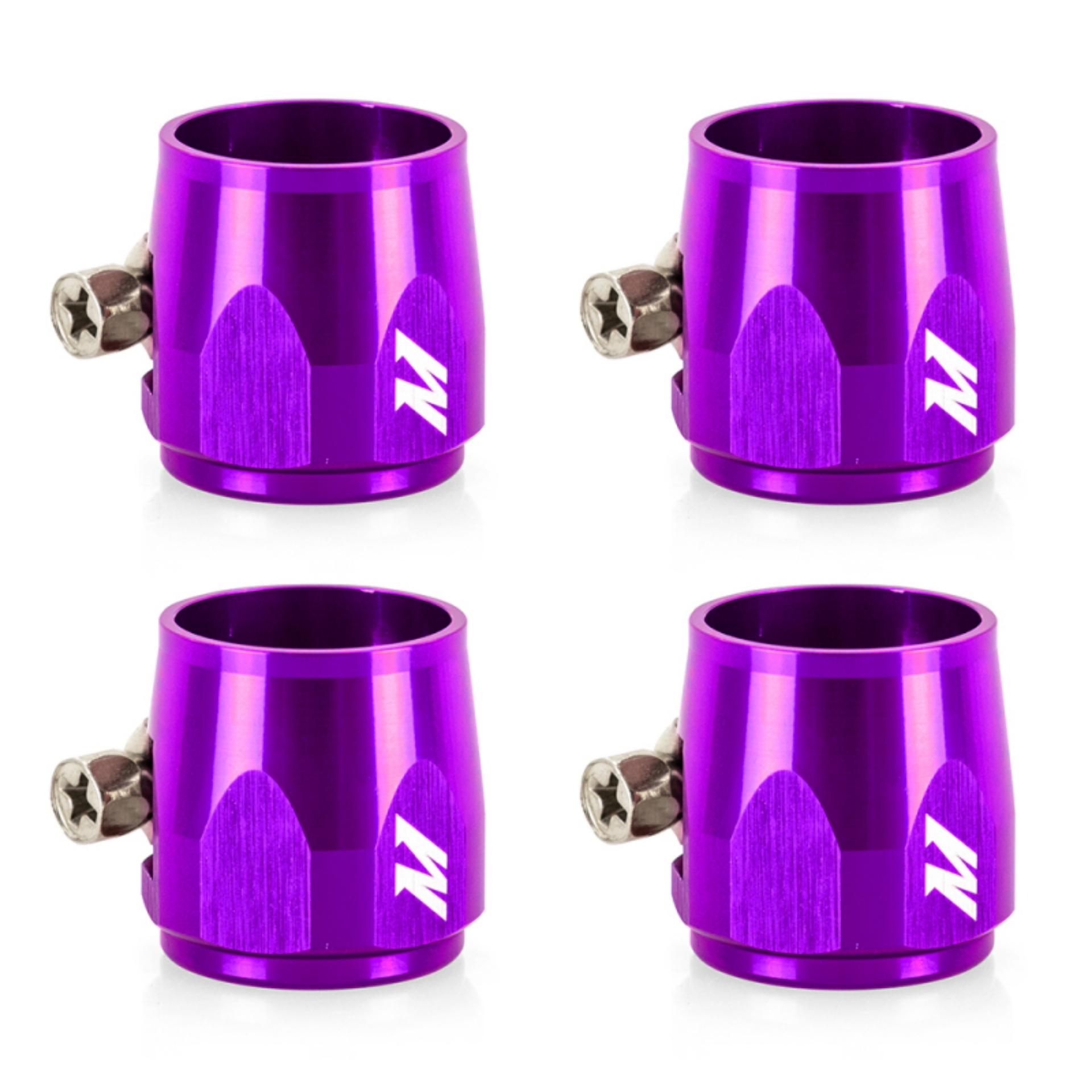 Picture of Mishimoto Aluminum -6AN Hex Finishers - Purple
