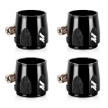 Picture of Mishimoto Aluminum -10AN Hex Finishers - Black