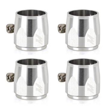 Picture of Mishimoto Aluminum -10AN Hex Finishers - Silver