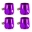 Picture of Mishimoto Aluminum -10AN Hex Finishers - Purple