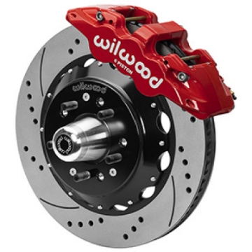Picture of Wilwood Aero6R-ST Front Big Brake Kit 14in D-S Red Powder Coat 79-88 Chevrolet Monte Carlo