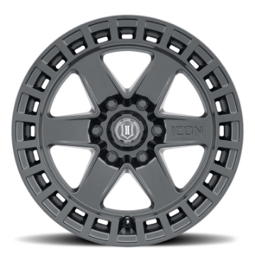 Picture of ICON Raider 17x8-5 6x120 0mm Offset 4-75in BS Satin Black Wheel