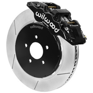 Picture of Wilwood Aero6R Front Big Brake Kit 14in Slotted Black Powder Coat 94-04 Ford Mustang SN95
