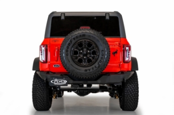 Picture of Addictive Desert Designs 2021+ Ford Bronco Rock Fighter Rear Bumper - Hammer Black