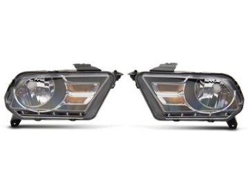 Picture of Raxiom 10-12 Ford Mustang Axial Series OEM Style Rep Headlights- Chrome Housing Clear Lens