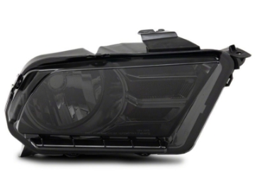 Picture of Raxiom 10-12 Ford Mustang Axial Series OEM Style Rep Headlights- Chrome Housing- Smoked Lens