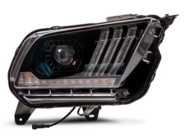 Picture of Raxiom 10-12 Ford Mustang LED Projector Headlights SEQL Turn Signals- Blk Housing Clear Lens