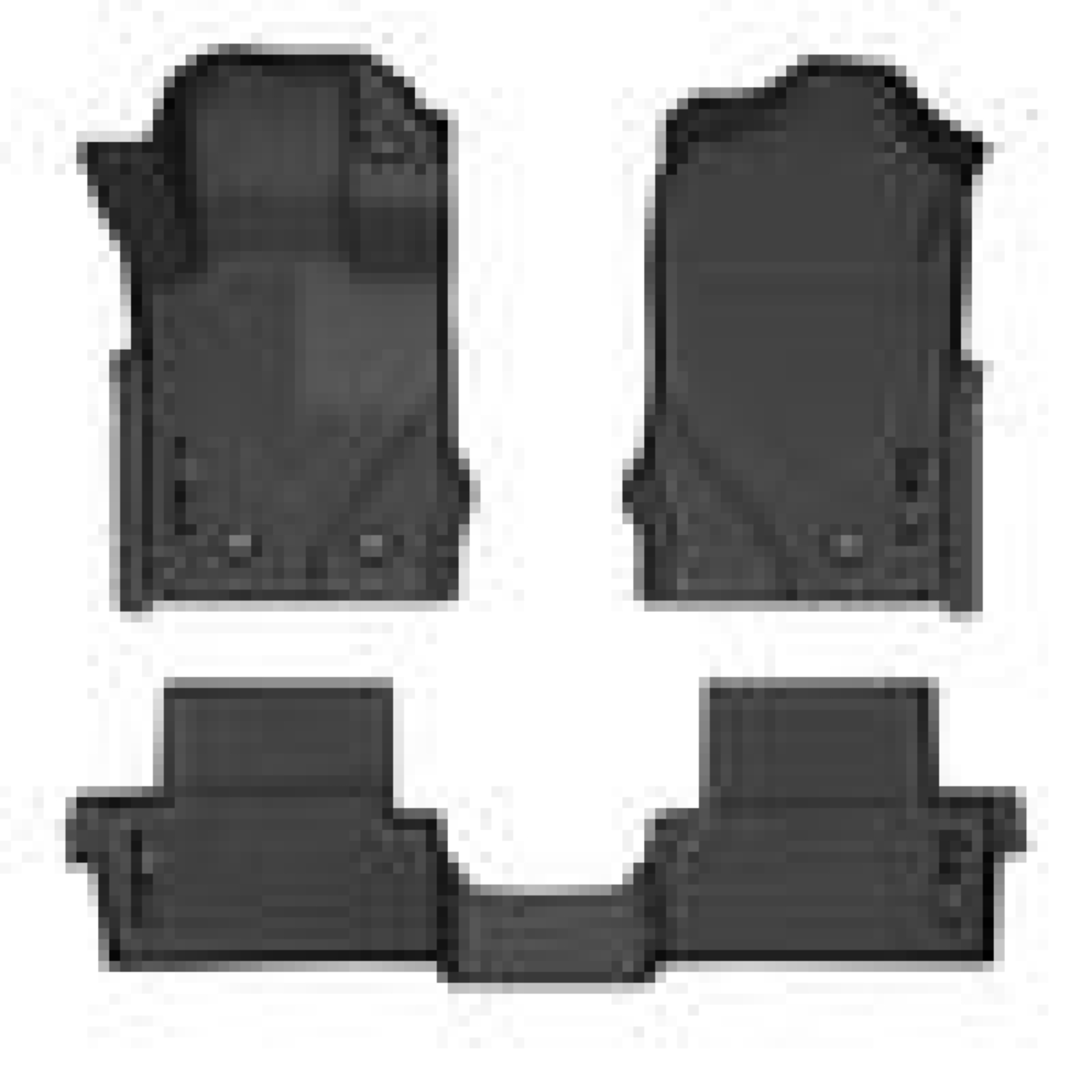 Picture of Husky Liners 2021 Ford Bronco 2 Door Weatherbeater Front & 2nd Seat Floor Liners - Black