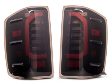 Picture of Raxiom 14-18 Chevrolet Silverado 1500 Axial Series LED Tail Lights- Blk Housing Smoked Lens