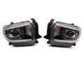 Picture of Raxiom 14-21 Toyota Tundra Axial Projector Headlights w- SEQL LED Bar- Blk Housing Clear Lens