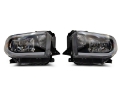 Picture of Raxiom 14-21 Toyota Tundra Axial Series Headlights w- LED Bar- Blk Housing Clear Lens