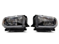 Picture of Raxiom 14-21 Toyota Tundra Axial Series Headlights w- LED Bar- Blk Housing Clear Lens