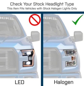 Picture of Raxiom 15-17 Ford F-150 Axial OEM Style Rep Headlights- Chrome Housing- Smoked Lens