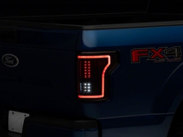 Picture of Raxiom 15-17 Ford F-150 LED Tail Lights w- SEQL Turn Signals- Blk Housing Clear Lens