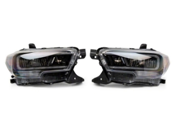 Picture of Raxiom 16-23 Toyota Tacoma w- Factory Halogen DRL LED Headlights- Blk Housing Clear Lens