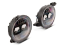 Picture of Raxiom 18-23 Jeep Wrangler JL Axial Series 9-In Angel Eye LED Headlights- Blk Housing Clear Lens