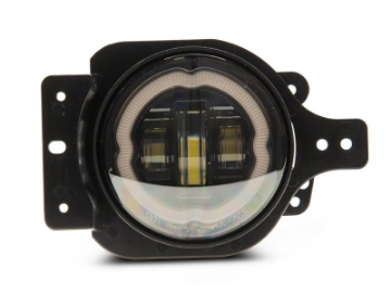 Picture of Raxiom 18-23 Jeep Wrangler JL Axial Series 9-In Angel Eye LED Headlights- Blk Housing Clear Lens