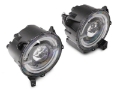 Picture of Raxiom 18-23 Jeep Wrangler JL Axial Series 9-In LED Angel Eye Headlights- Blk Housing Clear Lens
