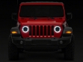 Picture of Raxiom 18-23 Jeep Wrangler JL Axial Series 9-In LED Angel Eye Headlights- Blk Housing Clear Lens