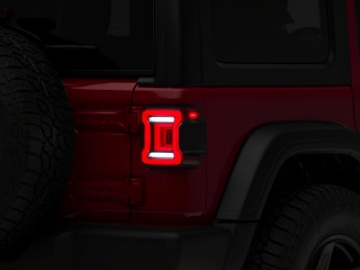 Picture of Raxiom 18-23 Jeep Wrangler JL Horizon LED Tail Lights- BlkHousing- Red Lens