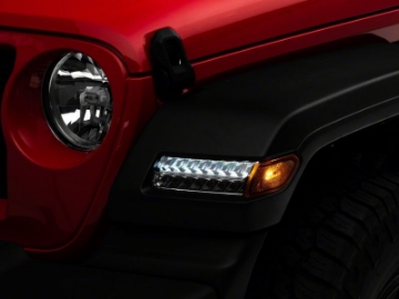 Picture of Raxiom 18-23 Jeep Wrangler JL Sport Axial Series Sequential LED Parking-Turn Signal Lights- Chrome