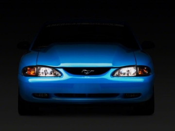 Picture of Raxiom 94-98 Ford Mustang Axial Series Cobra Style Headlights- Chrome Housing Clear Lens