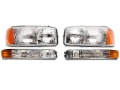 Picture of Raxiom 99-06 GMC Sierra 1500 Axial Series OEM Style Rep Headlights- Chrome Housing Clear Lens