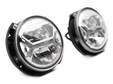 Picture of Raxiom07-18 Jeep Wrangler JK LED Halo Projector Headlights- Chrome Housing Clear Lens