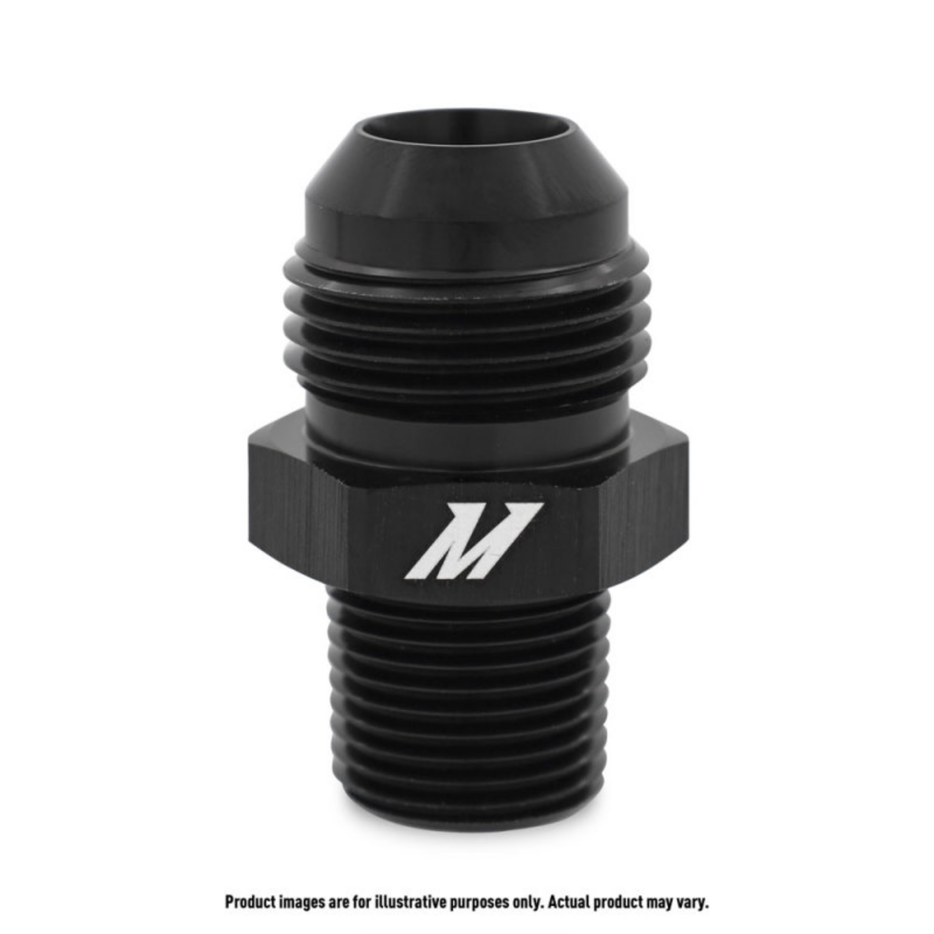 Picture of Mishimoto Aluminum -4AN to 1-4 NPT Fitting - Black