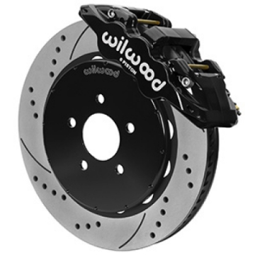 Picture of Wilwood Aero6R Front Big Brake Kit 14in Slotted Black Powder Coat 94-04 Ford Mustang SN95
