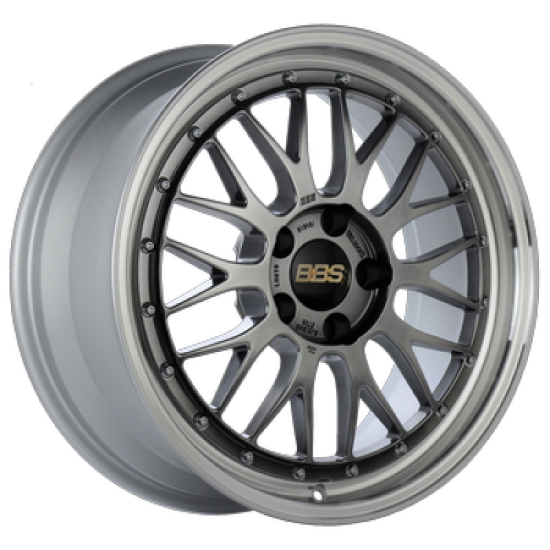 Picture of BBS LM 18x8 5x114-3 ET40 Diamond Black Center - Machined Lip Wheel -82mm PFS-Clip Required