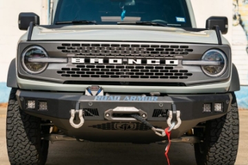 Picture of Road Armor 2021+ Ford Bronco Stealth Front Winch Bumper - Tex Blk